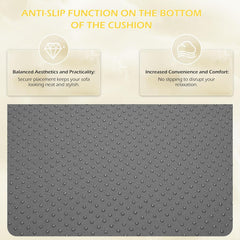 EROMMY Outdoor Replacement Cushions for  6-Seat Patio Furniture Sets, Gray