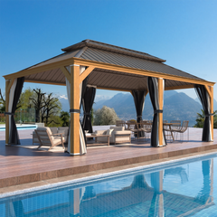 EROMMY 12x20 Hardtop Gazebo with Easy Installation
