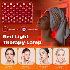EROMMY 1-Person Full Spectrum Far Infrared Sauna Room with Red Light Therapy & LED Beauty Lamp