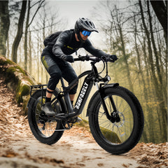 EROMMY Electric Bike for Adults 1500W, 26" Fat Tire E-Bike with 48V 15AH Battery, 27MPH Top Speed & 62 Miles Range, 7-Speed Electric Mountain Bicycle