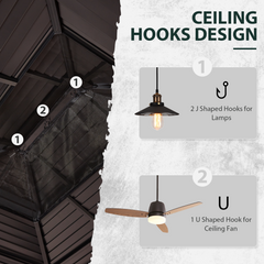 EROMMY 10' x 13' Hardtop Gazebo Faux Wood Grain with Aluminum Frame, Galvanized Steel Double Roof, Outdoor Patio Gazebo with Netting and Curtains for Backyard, Patio, Lawns