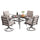 5 Piece<br/>Round Table Set (Swivel Chairs)