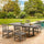 Large Table<br />4 Armless chairs Set