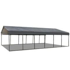 EROMMY 20'x30' Metal Carport, Heavy Duty Carport with Galvanized Steel Roof, Metal Outdoor Carport Canopy for Cars, Truck, Boat and SUV
