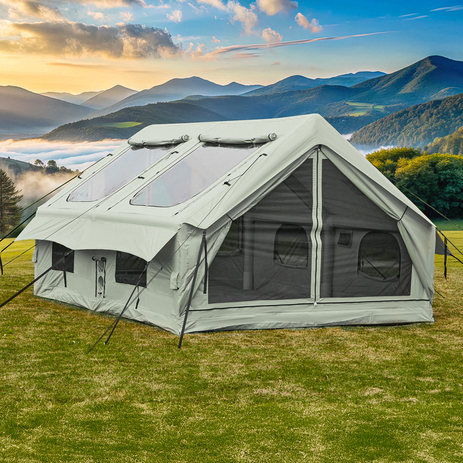 inflatable camping tent elario xl Large Camping Tent | Double Rooms