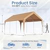 erommy 12x20 yellow heavy duty carport product image 4