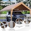 erommy 12x20 yellow heavy duty carport product image 5