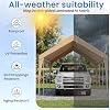 erommy 12x20 yellow heavy duty carport product image 6