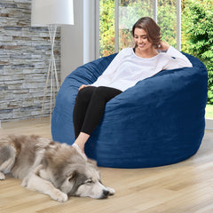 EROMMY 5ft Giant Gorilla Bean Bag Sofa Chair Bed for Adults, Blue