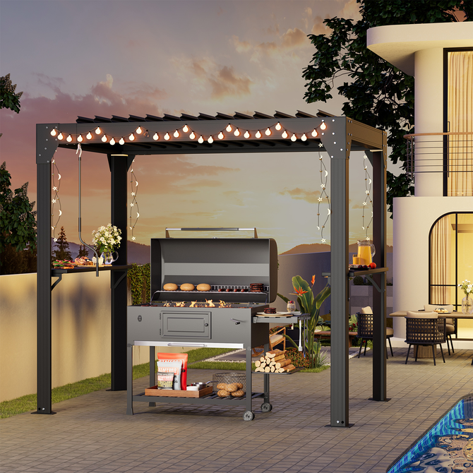 Barbecue-Grill-Pergola