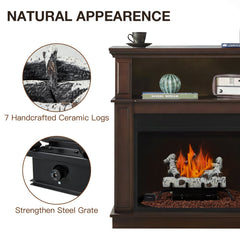 erommy 20 inch ventless propane fireplace logs white product image 4