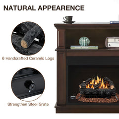 erommy 24 inch black LP propane ventless fireplace logs product image 5