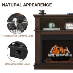 erommy 24 inch white natural gas ventless fireplace logs product image 4
