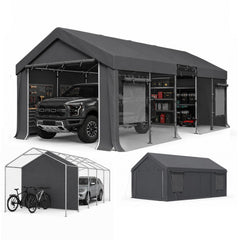 erommy 13x24 gray heavy duty carport product image 1