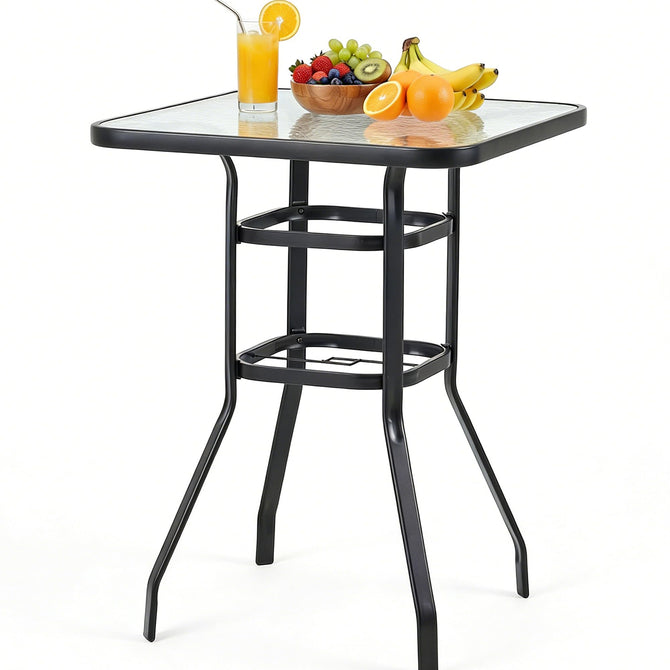erommy 40 inch black patio bar table product image 1