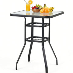 erommy 40 inch black patio bar table product image 1