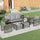 6 PCS with Coffee Table<br/>Grey