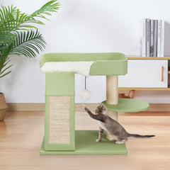 EROMMY Multi-Functional Cat Tower with Sisal Surfaces and Interactive Swing Ball