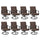 8PCS<br/>Dark Brown