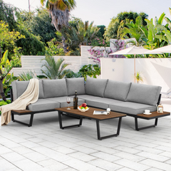 Metal outdoor sectional couch sale