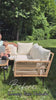 EROMMY 15 X 9 Double-Sided Large Umbrella with Solar LED - Beige
