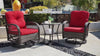 EROMMY 3 Piece Rocker Patio Set – Red
