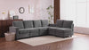 Erommy 6  Piece Modular Sectional Couch, Modular Couches and Sofas Sectional with Storage for Living Room, armrests, 6 single seats,  Dark Gray